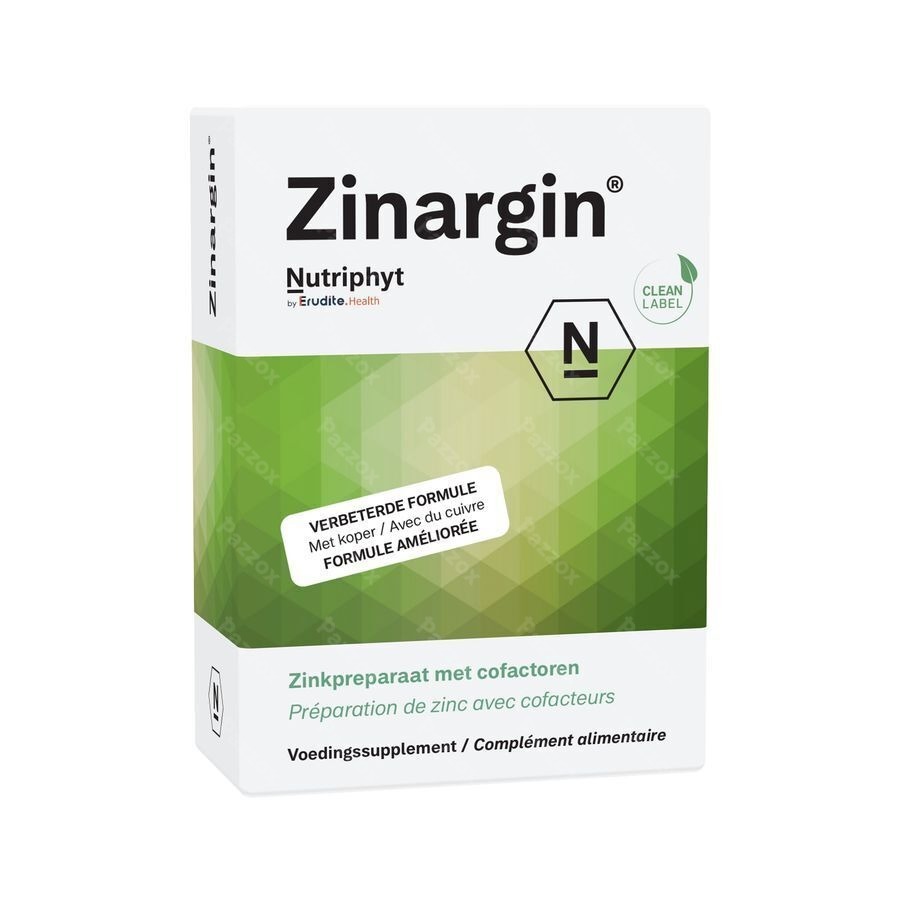 Nutriphyt Zinargin 60 Comprimés