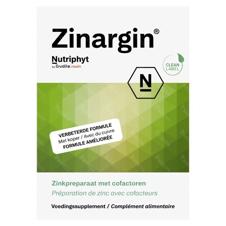 Nutriphyt Zinargin 60 Comprimés