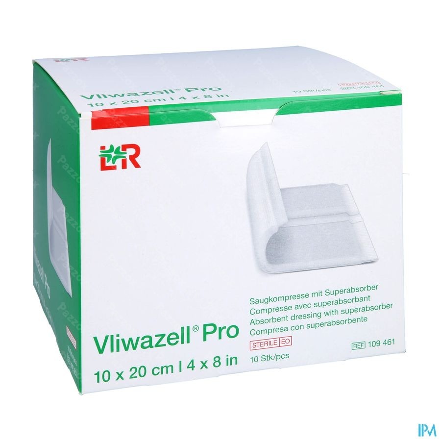 Vliwazell Pro Pans Super Absorb. 10x20cm 10 109461