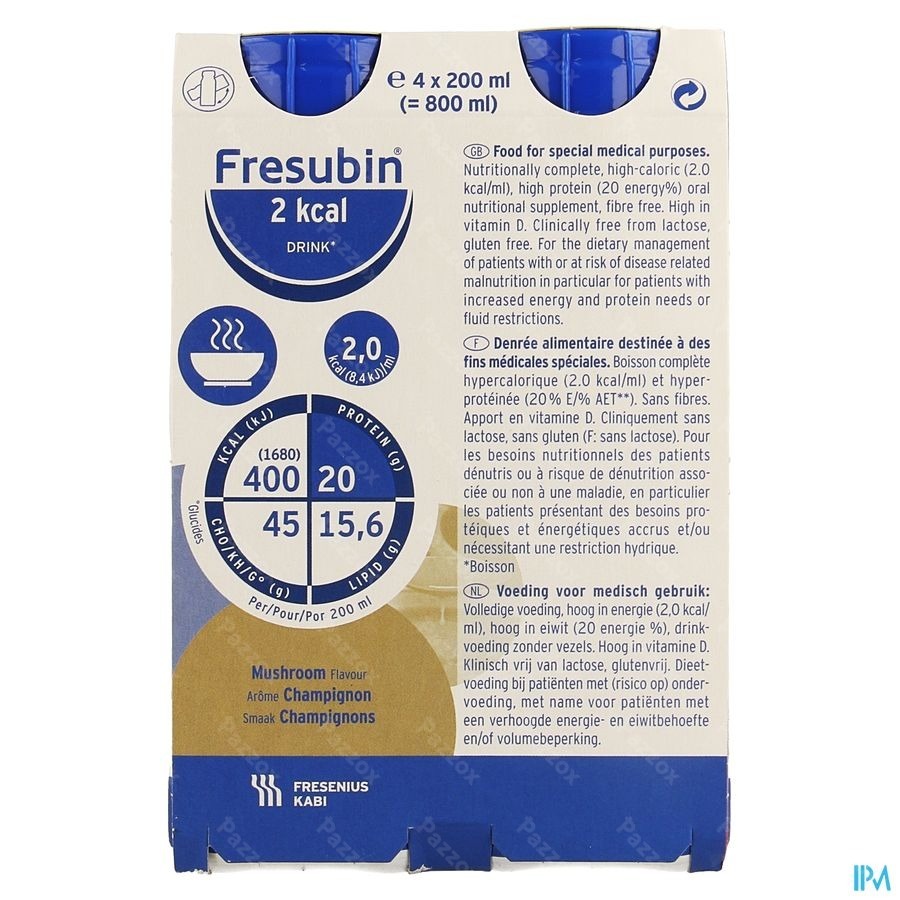 Fresubin 2kcal Drink Champignon Easybottle 4x200ml