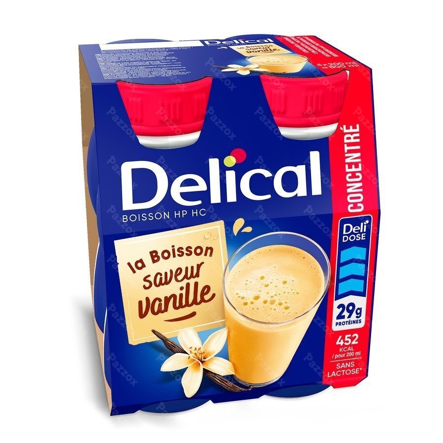 Delical Concentre Vanille 4x200ml