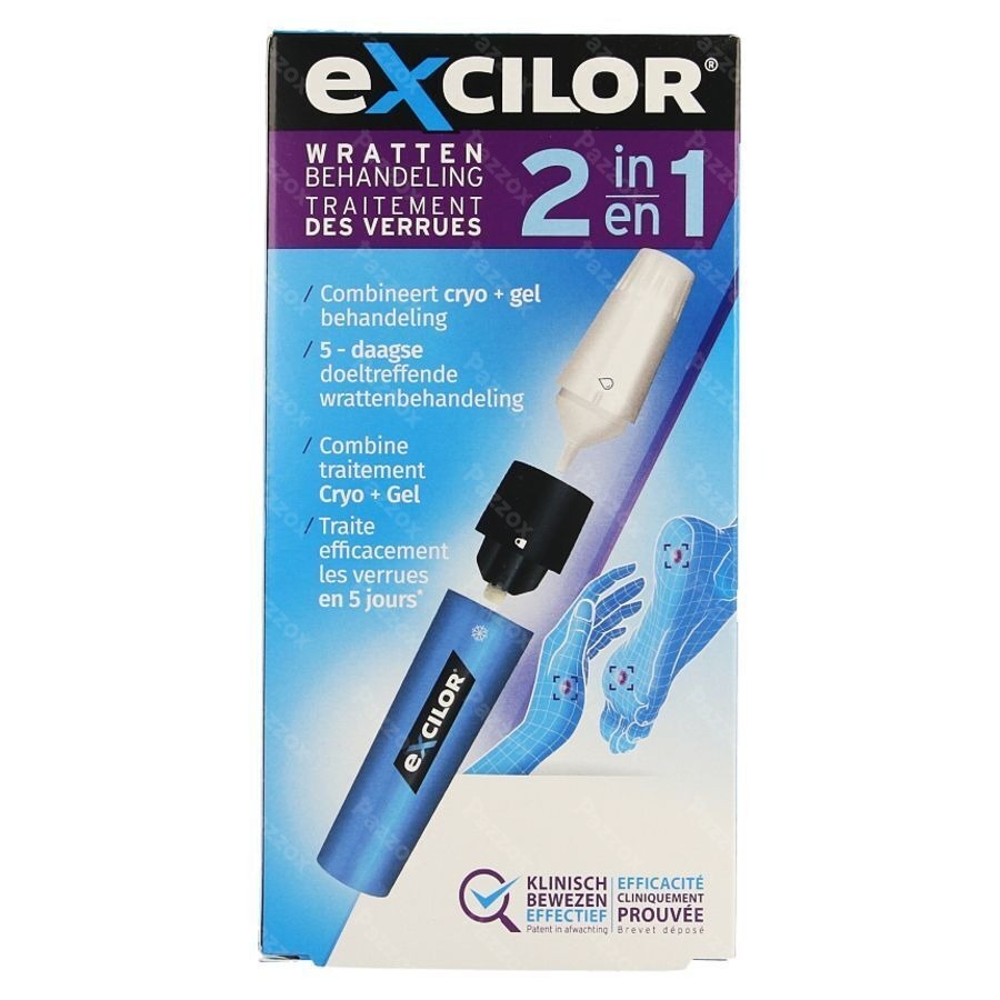 Excilor Traitement Verrues 2en1 11,5ml+1ml