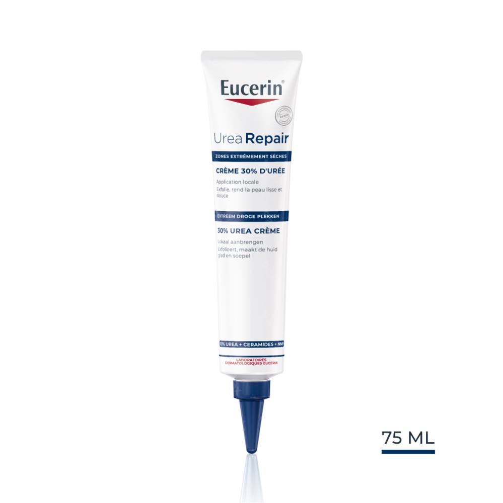Eucerin UreaRepair Crème 30% d'Urée Application Locale Zones Cutanées Extrémement Sèches Tube 75ml