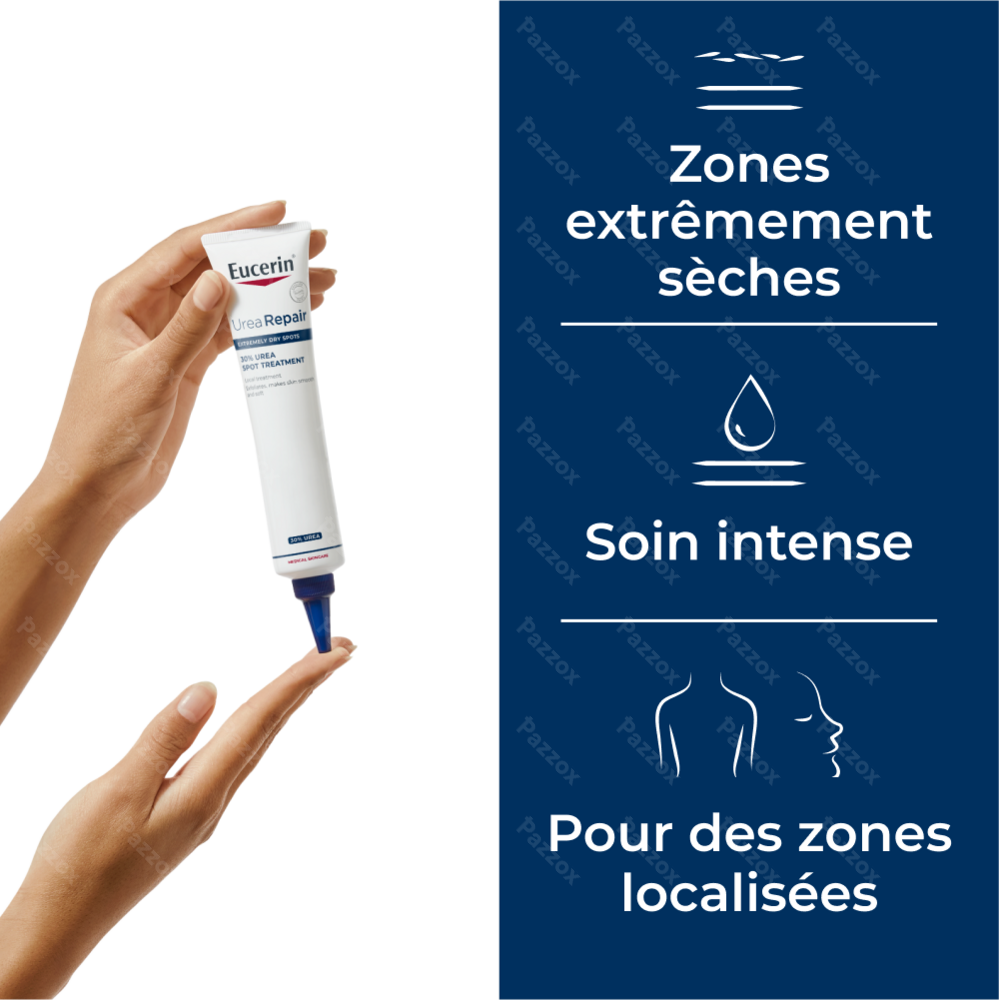 Eucerin UreaRepair Crème 30% d'Urée Application Locale Zones Cutanées Extrémement Sèches Tube 75ml