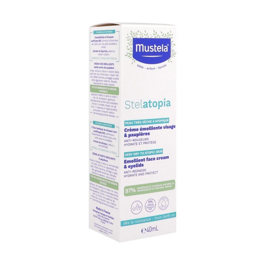 Mustela Stelatopia Creme Emolliente Visage 40ml