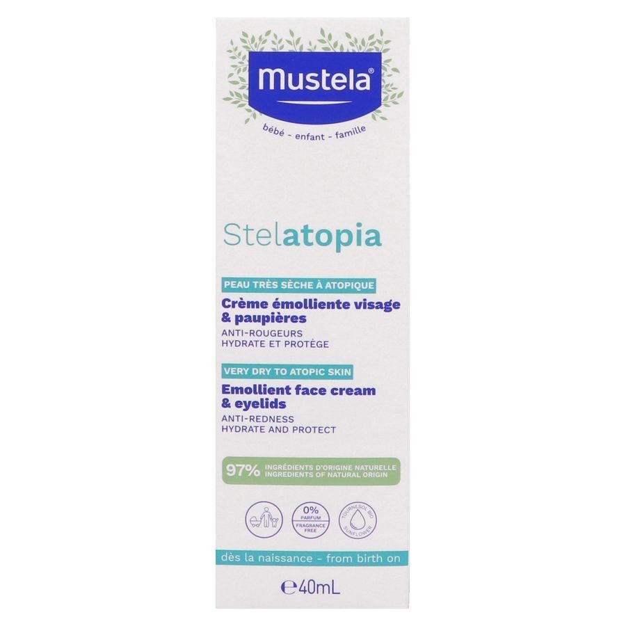Mustela Stelatopia Creme Emolliente Visage 40ml