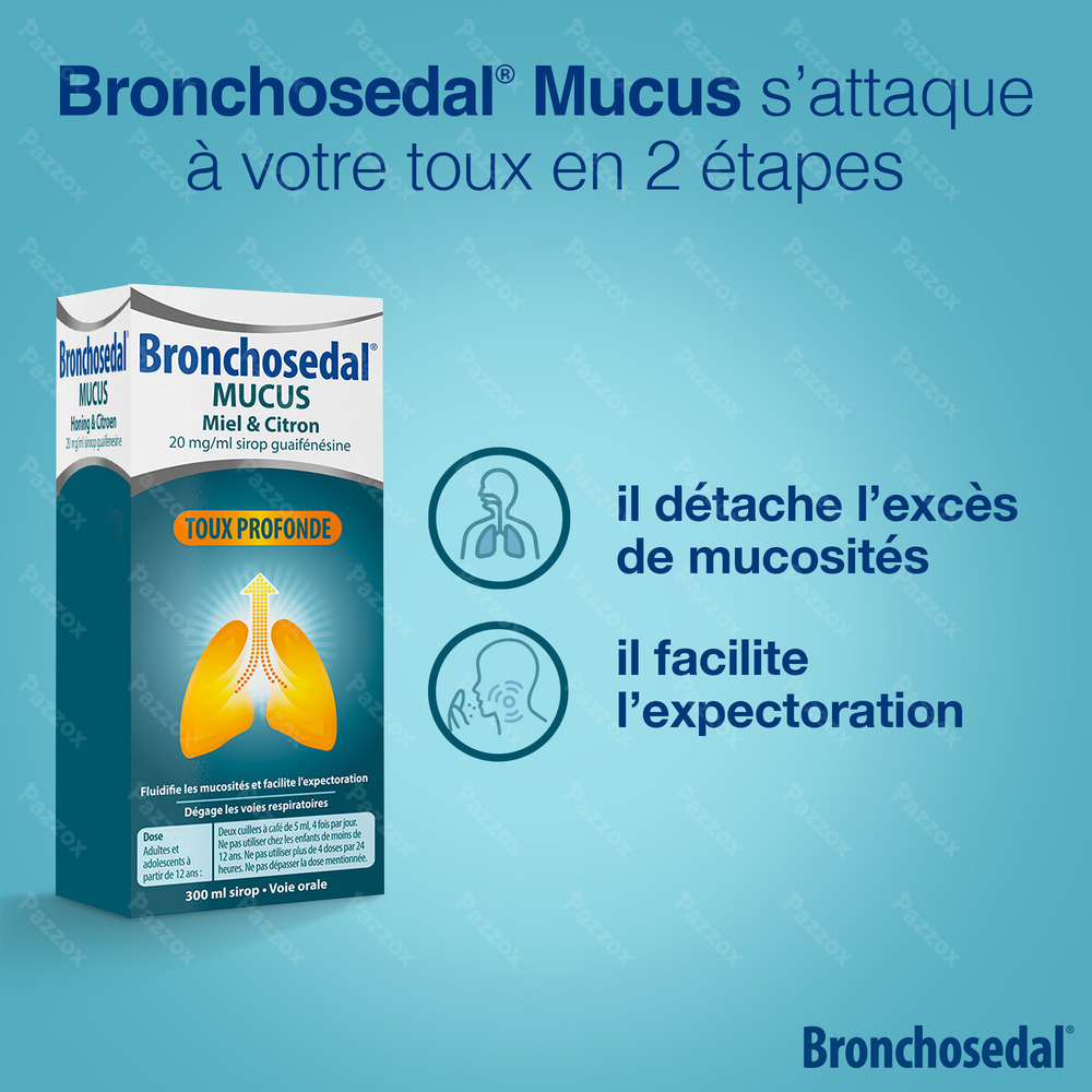 Bronchosedal Mucus Miel Citron 20mg/ml Sirop  300 ml