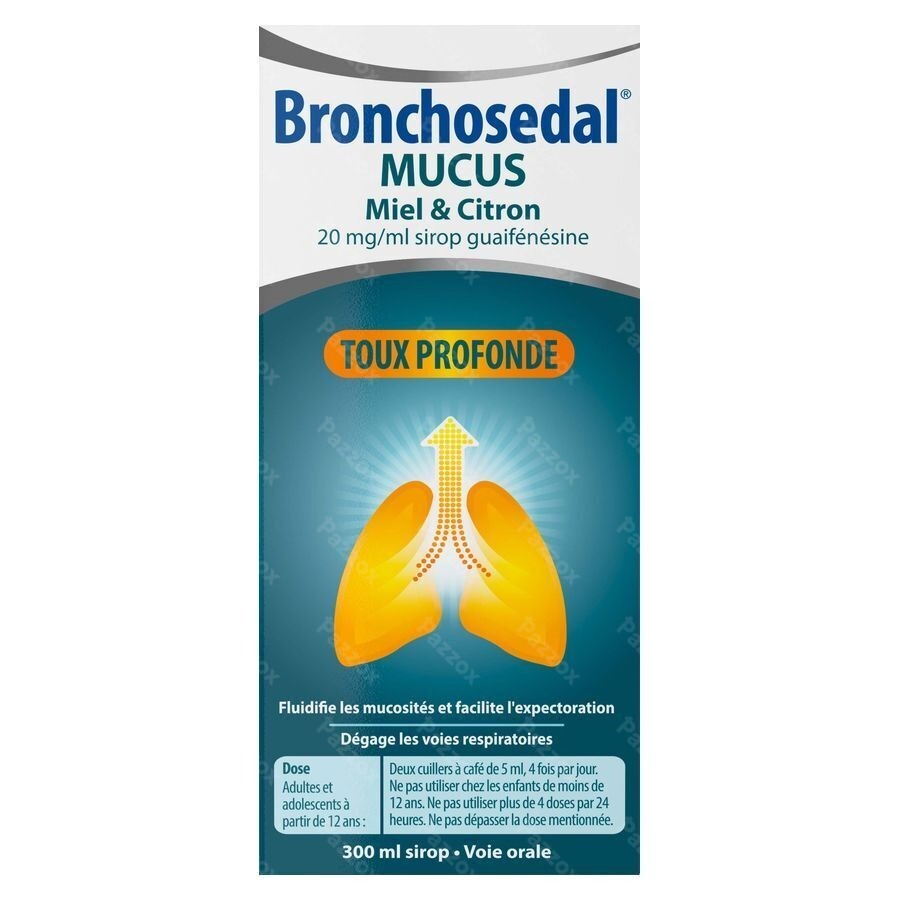 Bronchosedal Mucus Miel Citron 20mg/ml Sirop  300 ml