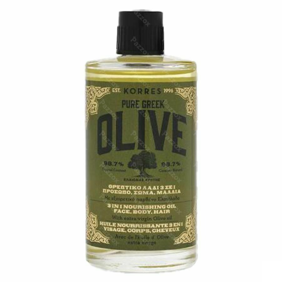 Korres Kf Huile Olive 3en1 Visage Corps Chev.100ml