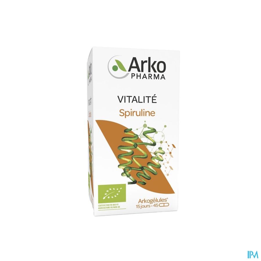Arkogelules Spiruline Bio Caps 45