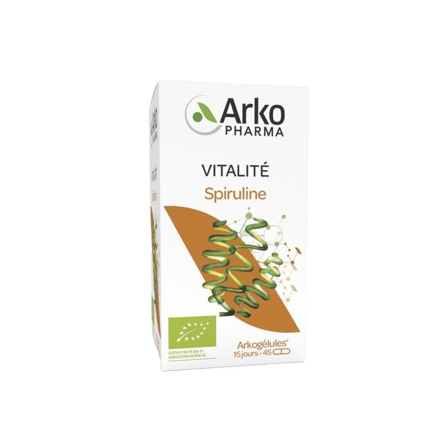 Arkogelules Spiruline Bio Caps 45