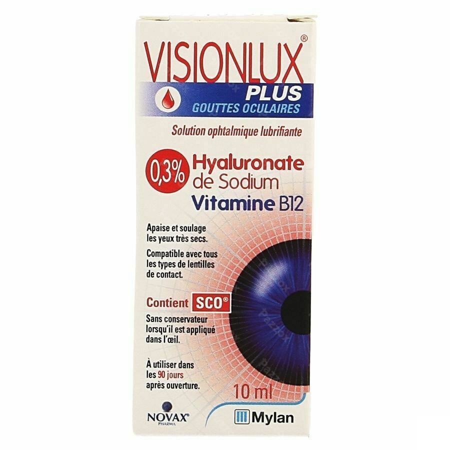 Visionlux Plus Gouttes Yeux Fl 1 X 10ml