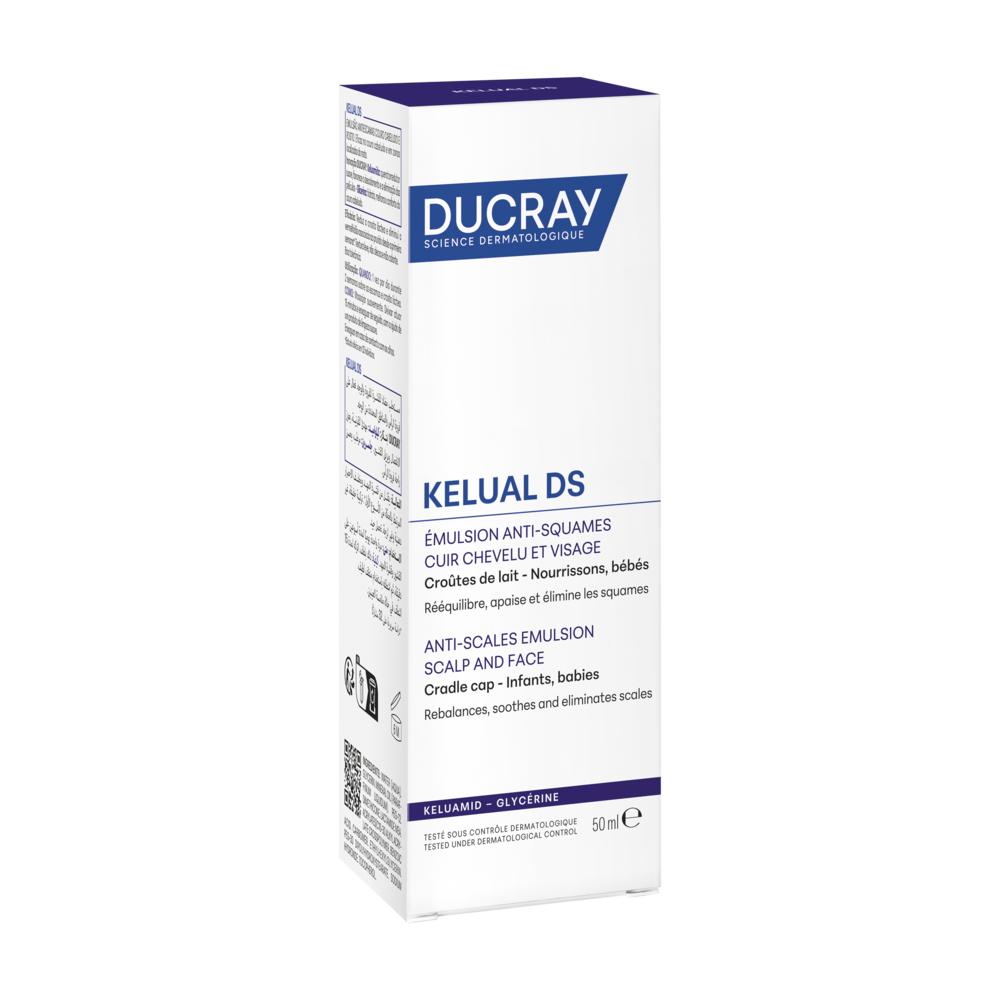 Ducray Kelual Emulsion Kératoréductrice, Croûtes de lait, Peau sébosquameuse 50ml