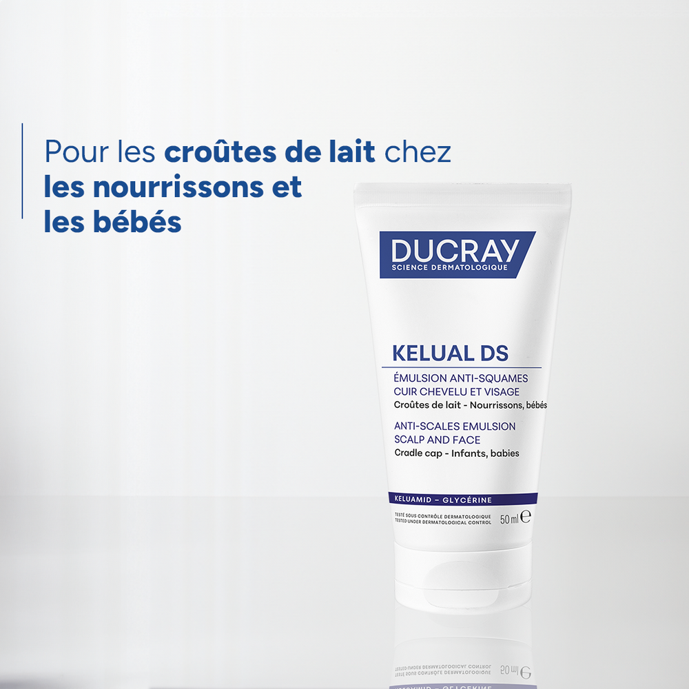Ducray Kelual Emulsion Kératoréductrice, Croûtes de lait, Peau sébosquameuse 50ml
