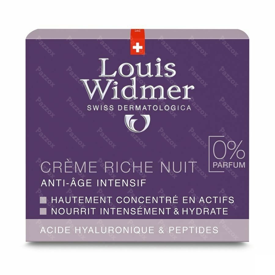 Louis Widmer Riche Crème de Nuit Sans Parfum 50ml