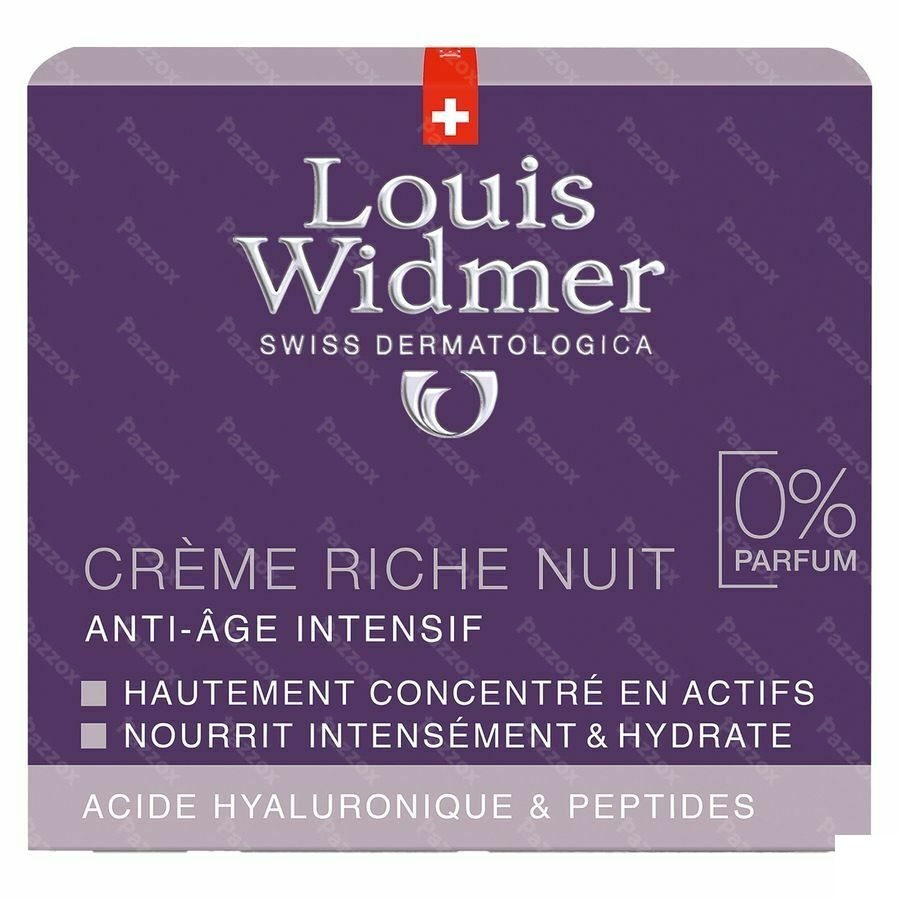 Louis Widmer Riche Crème de Nuit Sans Parfum 50ml