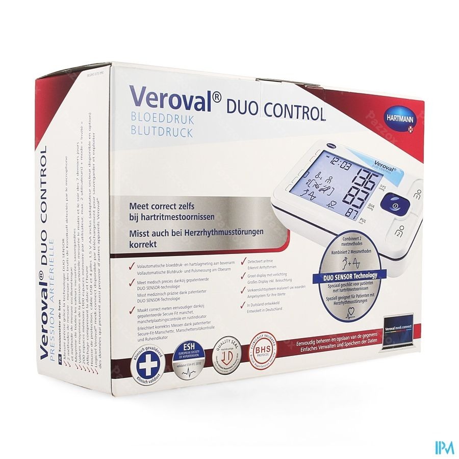 Hartmann Veroval Duo Control Medium Tensiomètre De Bras 