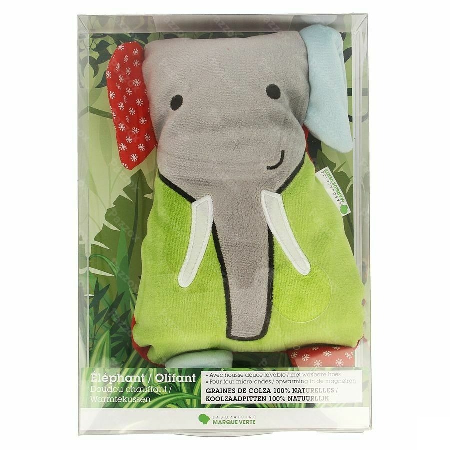 Marque V Doudou Chauffant Elephant 17x25cm