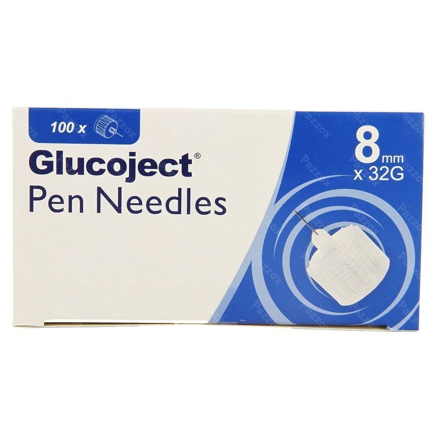 Glucoject Pen Needles 8mm 32g