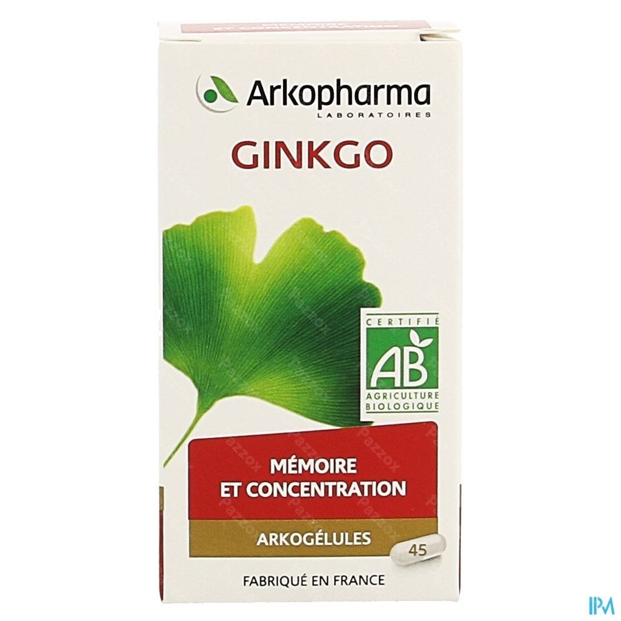 Arkogelules Ginkgo Bio Caps 45