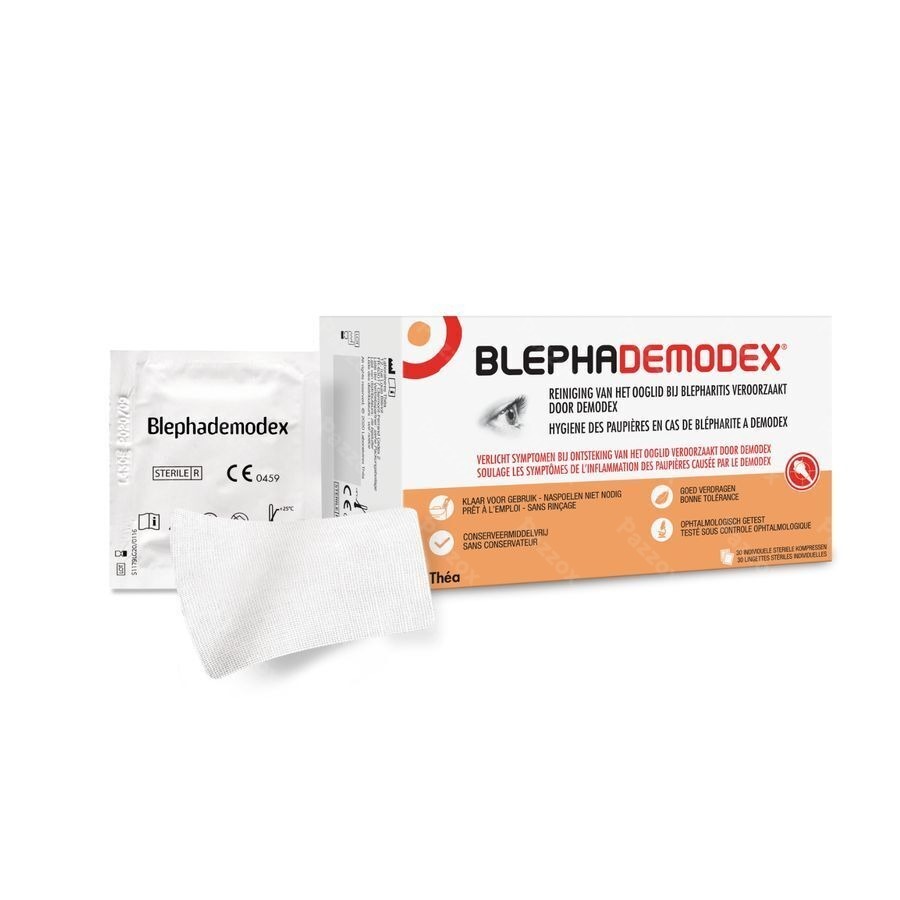 Blephademodex Compresse Nettoyante Yeux 30