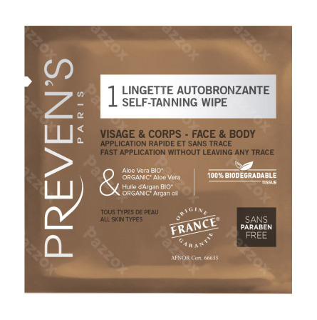 Preven's Lingette Autobronzante 1 piece