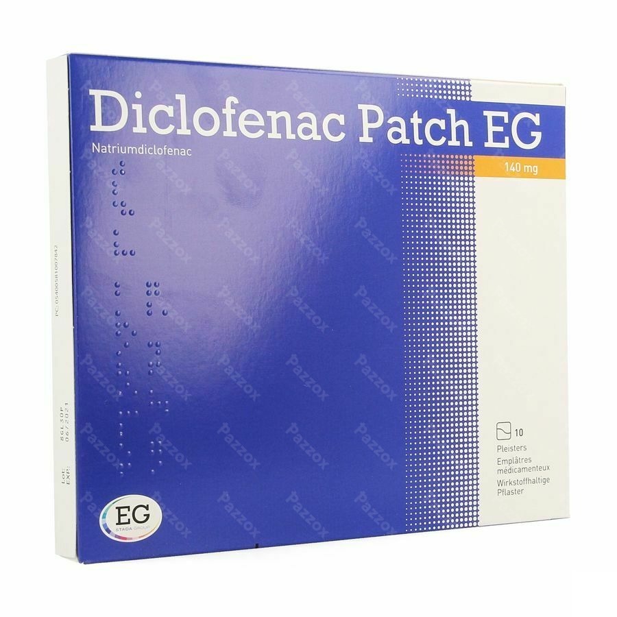 Diclofenac Patch Eg 140mg 10 Emplatres 