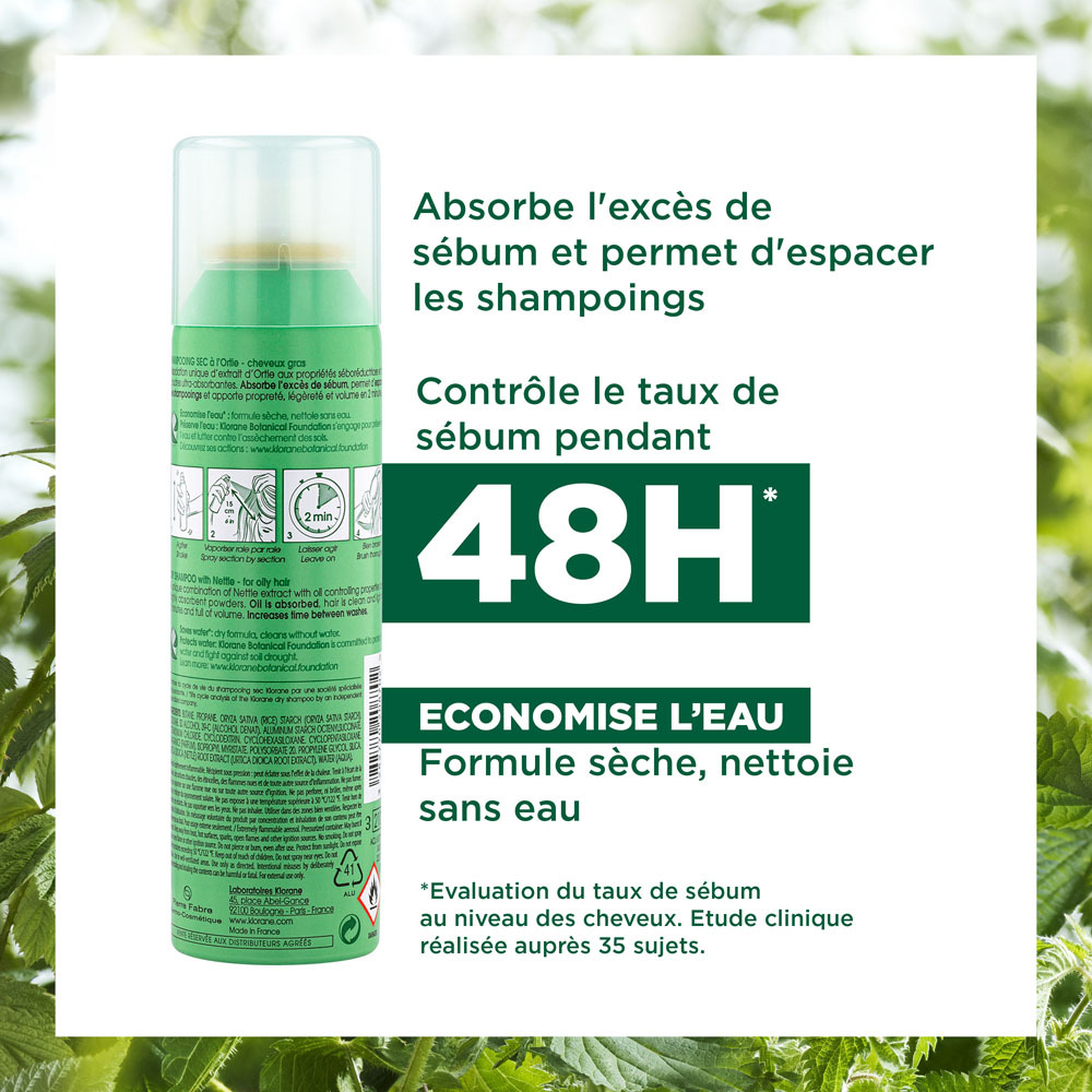 Klorane Shampooing Sec Séboréducteur à L'orti 150ml