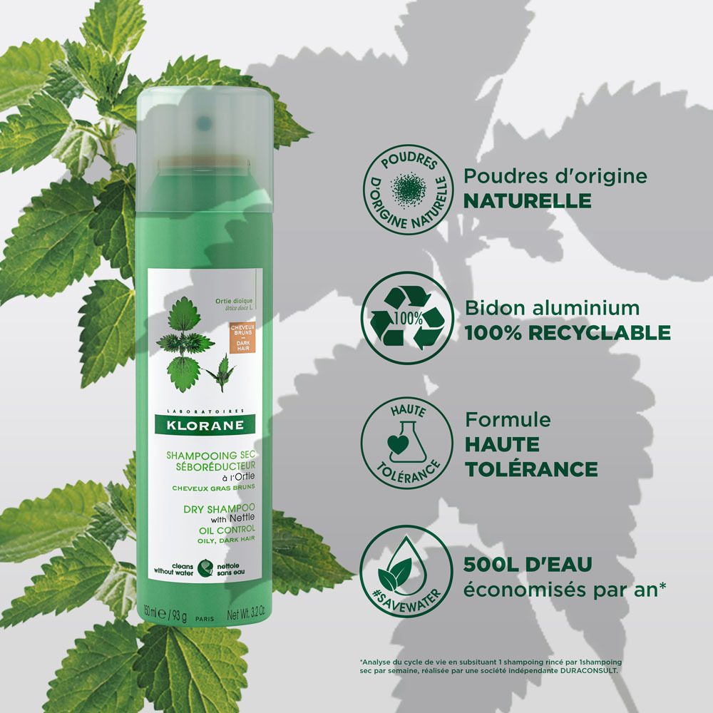 Klorane Shampooing Sec Séboréducteur à L'orti Teinte 150ml