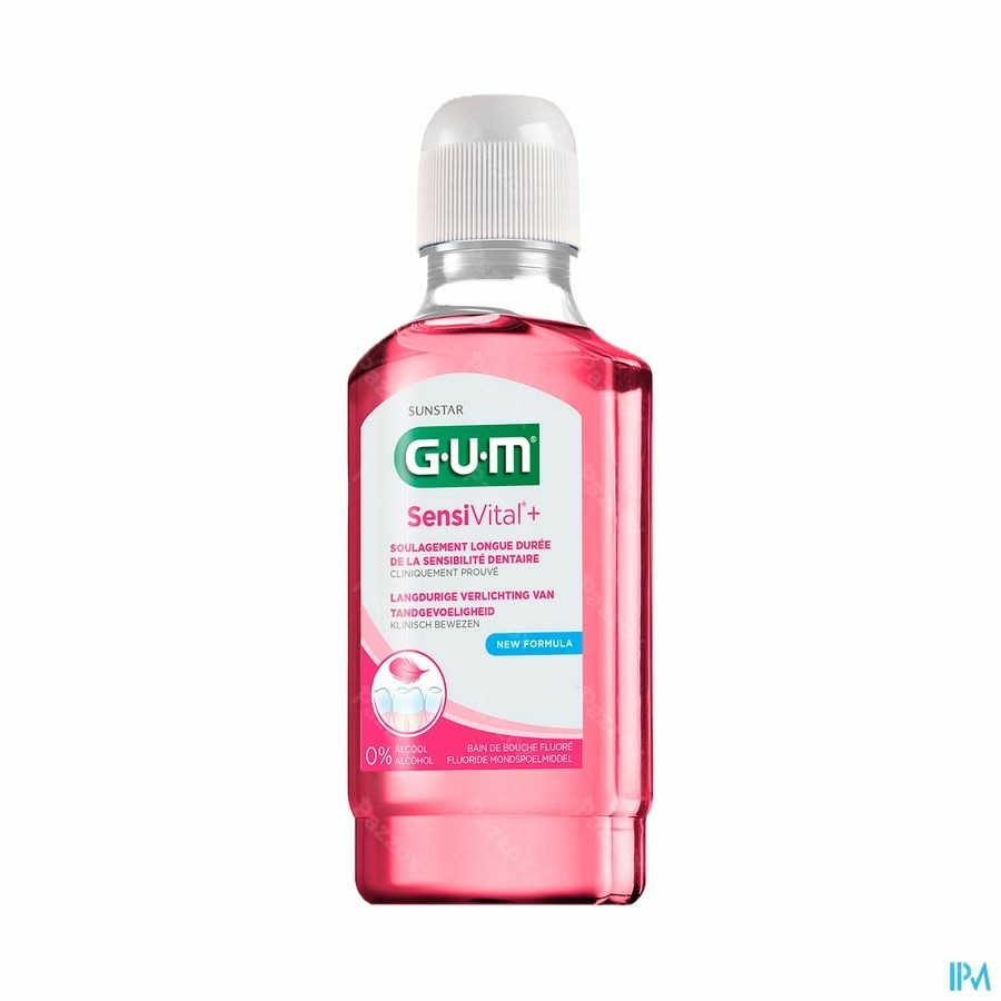 Gum Sensivital + Bain Bouche Fluore 300ml 6081