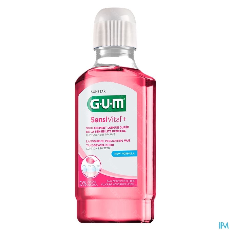 Gum Sensivital + Bain Bouche Fluore 300ml 6081