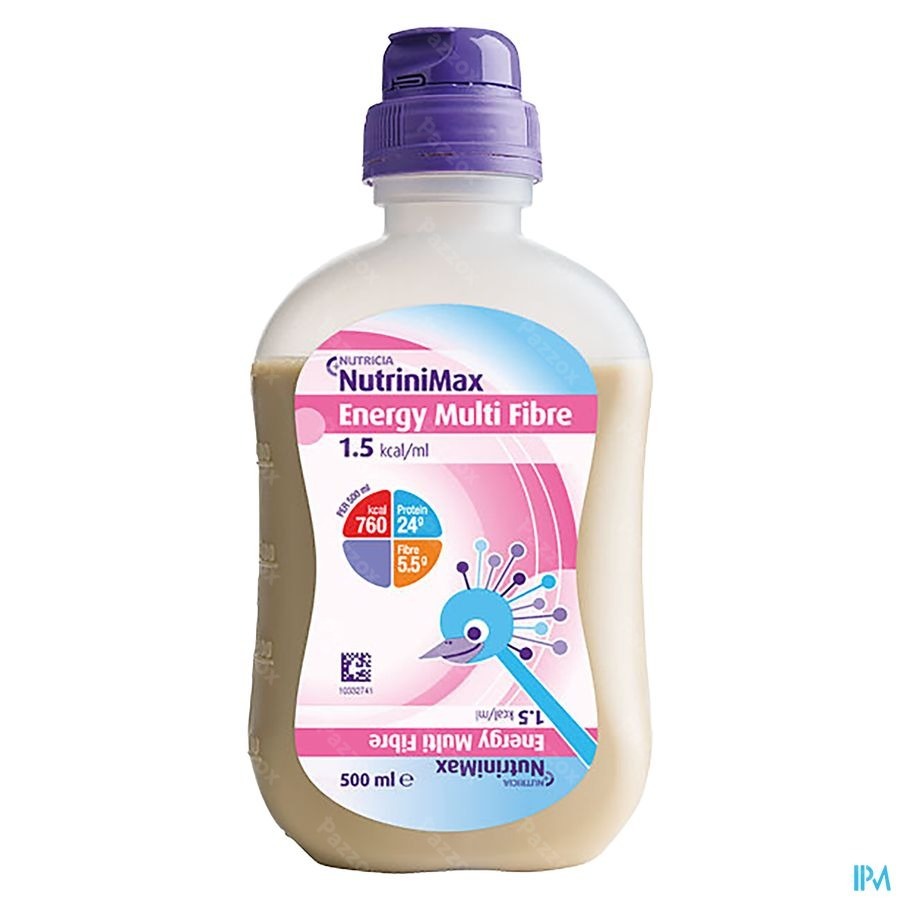 Nutrinimax Energy Multi Fibre Flacon 0,5L Alimentation Par Sonde