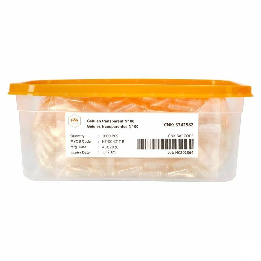 Gelules Transp. 00 1000 Magis