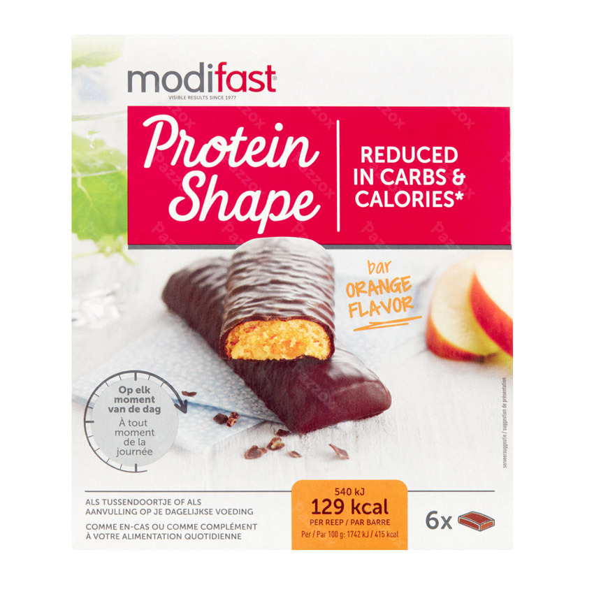 Modifast Prot.shape Bar Or.ch.noir6x31g Cfr2293710