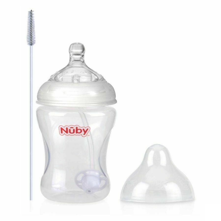 Nuby Biberon Anti-colique Paille 360° 0m+
