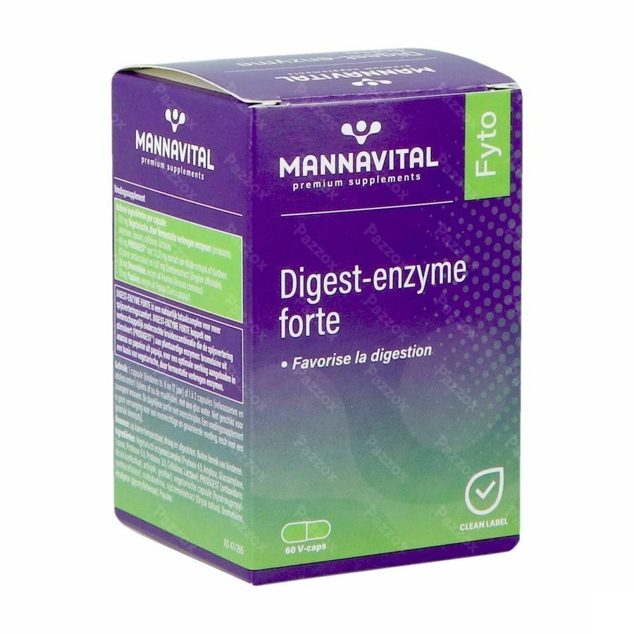 Mannavital Digest Enzyme Forte V-caps 60