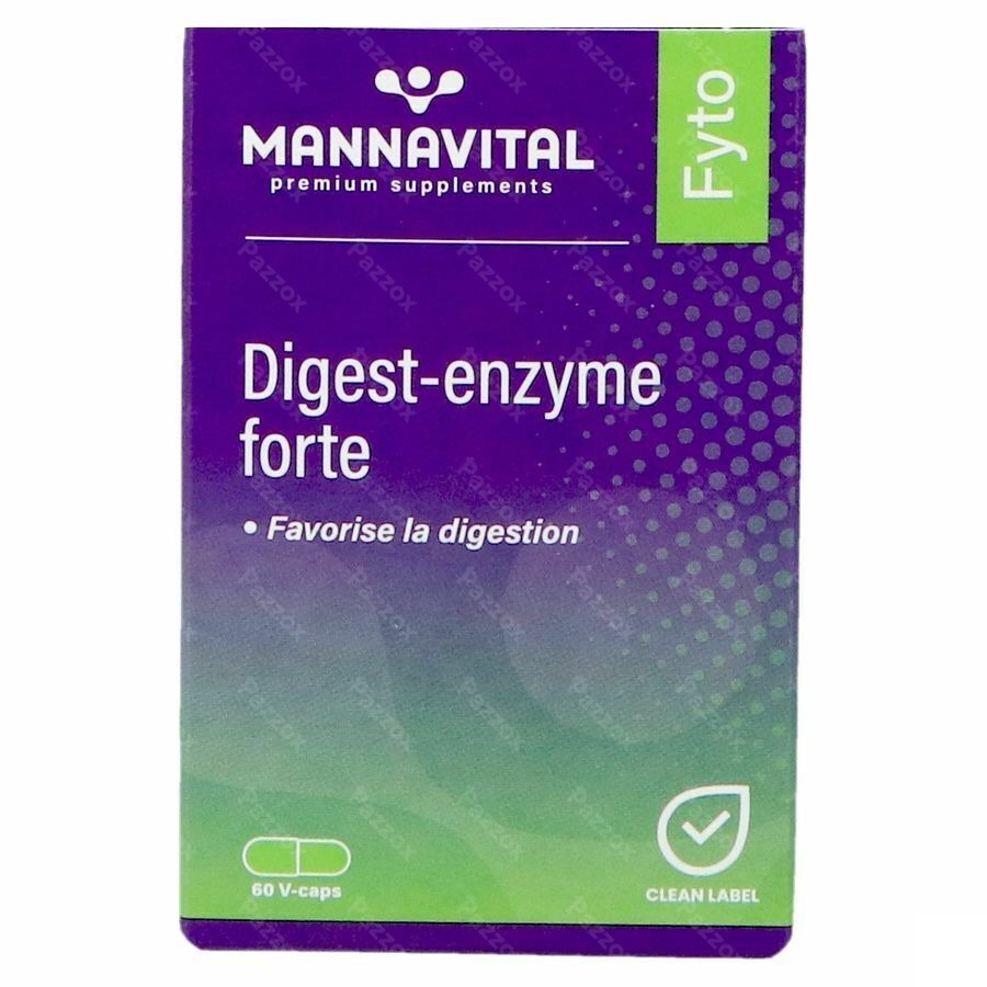 Mannavital Digest Enzyme Forte V-caps 60