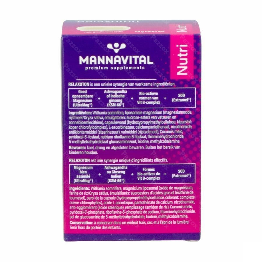 Mannavital Relaxoton 60 Comprimés