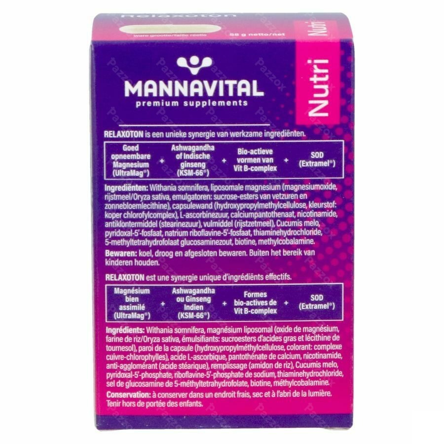 Mannavital Relaxoton 60 Comprimés