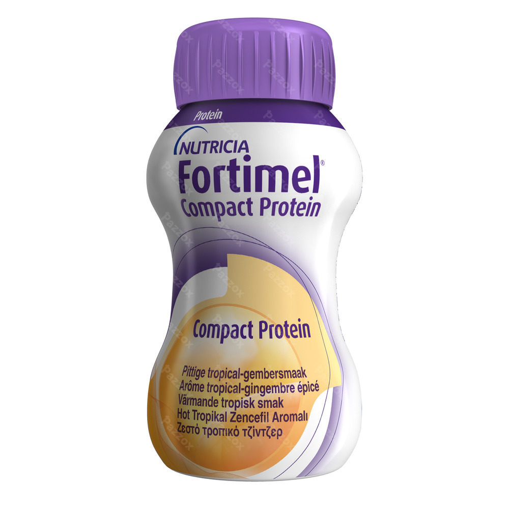 Fortimel Compact Protein Tropical Gingembre épicé Bouteilles 4x125 ml
