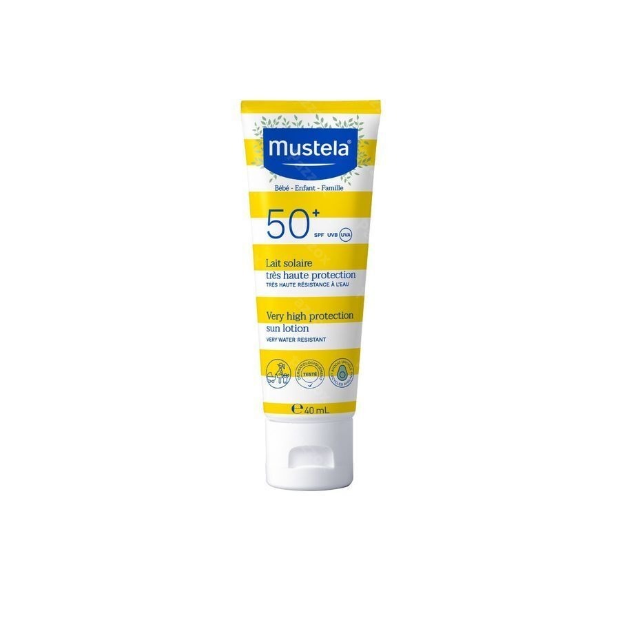 Mustela Bébé Lait Solaire Très Haute Protection Spf 50+ 40ml