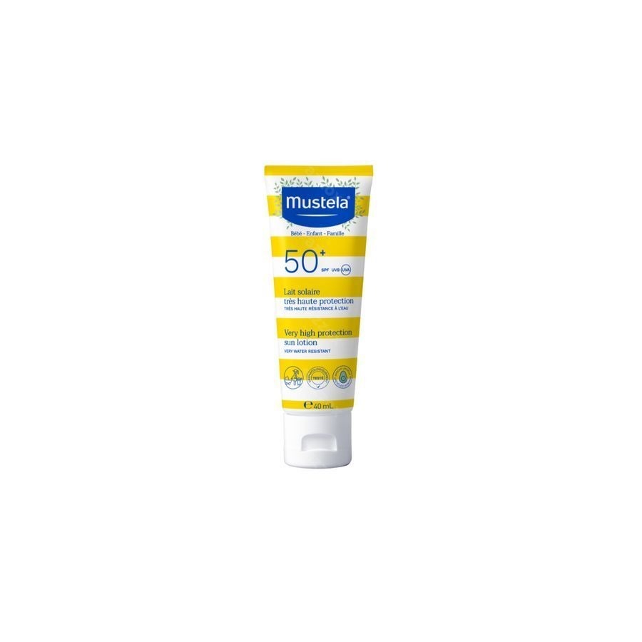 Mustela Bébé Lait Solaire Très Haute Protection Spf 50+ 40ml