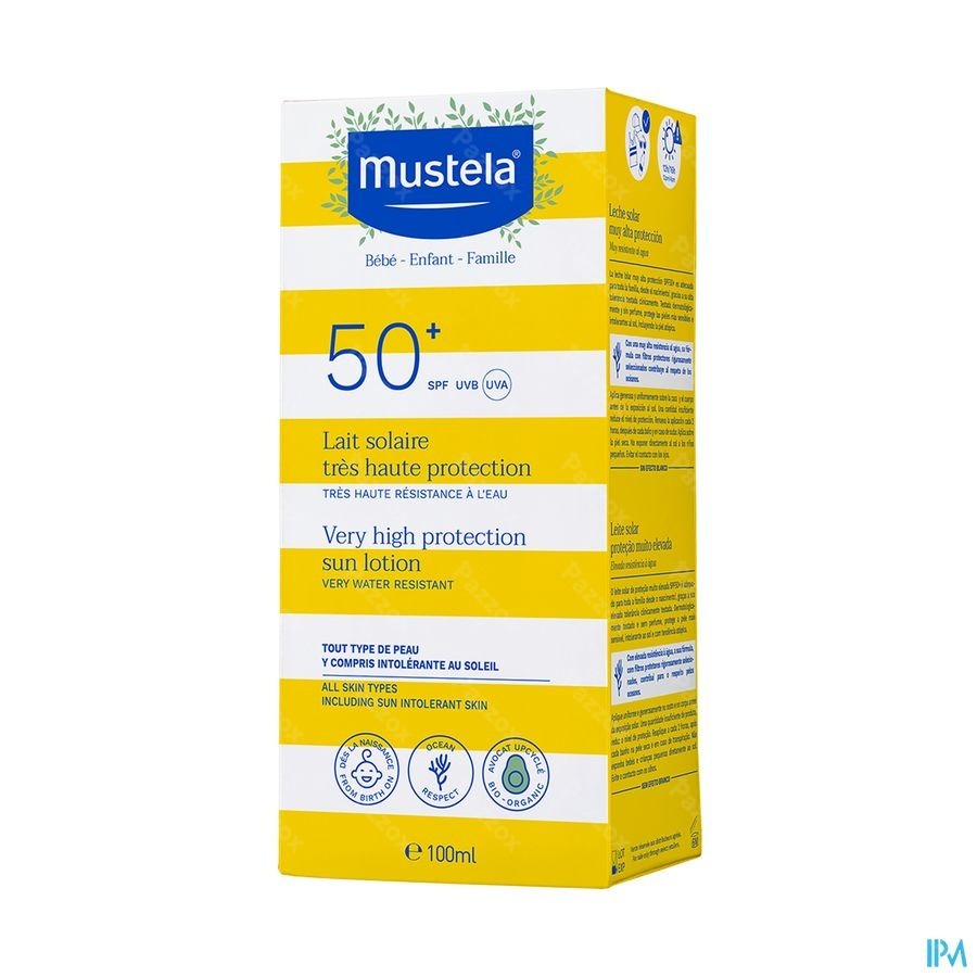 Mustela Lait Solaire Tres Haute Protection SPF50+ 100ml