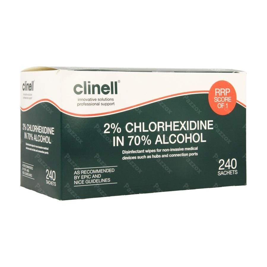 Clinell Lingette Alc. + 2% Chlorehexidine 240