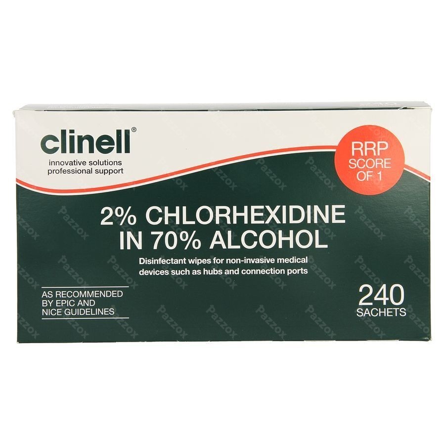Clinell Lingette Alc. + 2% Chlorehexidine 240