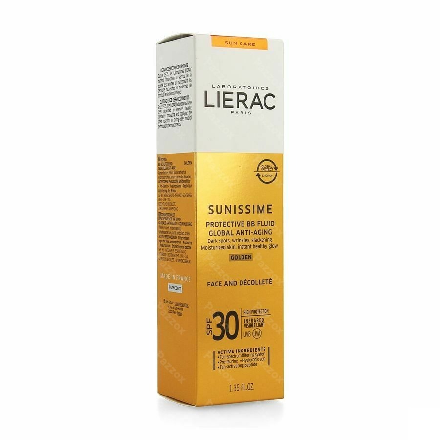 Lierac Sunissime Bb Fluid Dore Visage Ip30 Tb 40ml