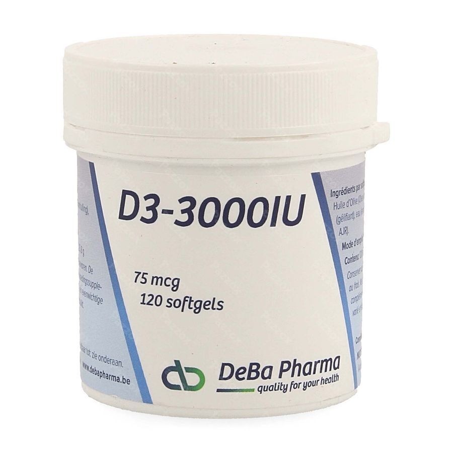 DeBa Pharma D3-3000 IU 120 Capsules