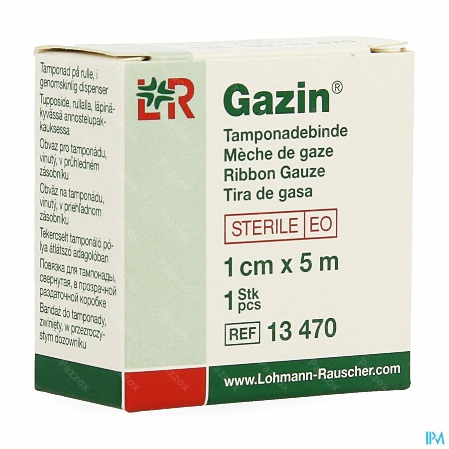 Gazin Meche Bande Sterile Rouleau 1cmx5m