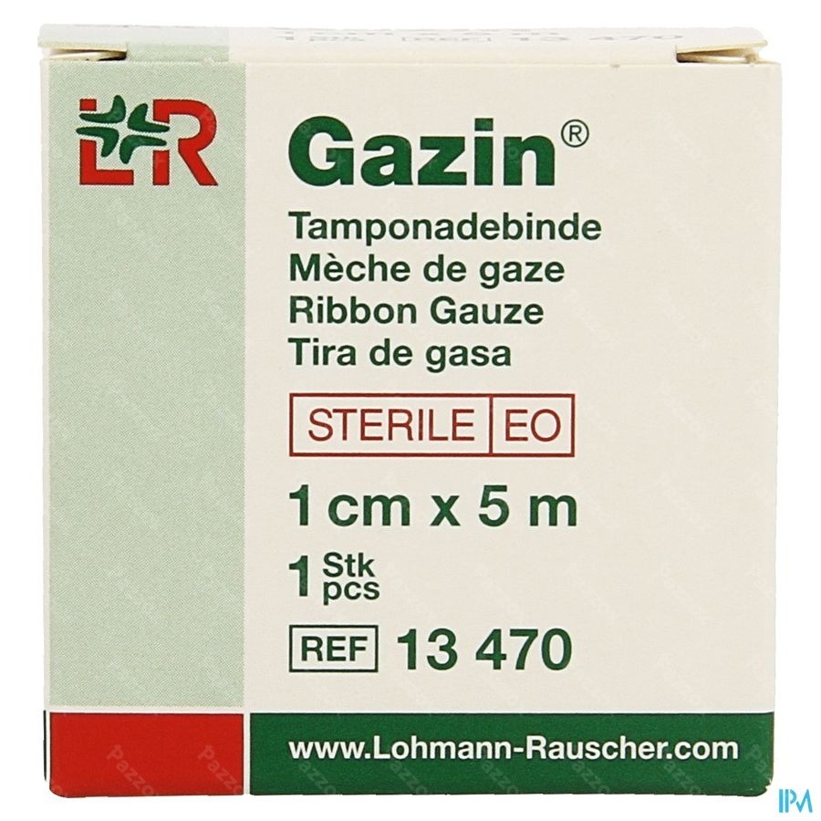 Gazin Meche Bande Sterile Rouleau 1cmx5m