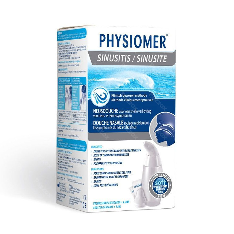 Physiomer Douche Nasal + Sel Mer Sach 6 - Pazzox, pharmacie en ligne